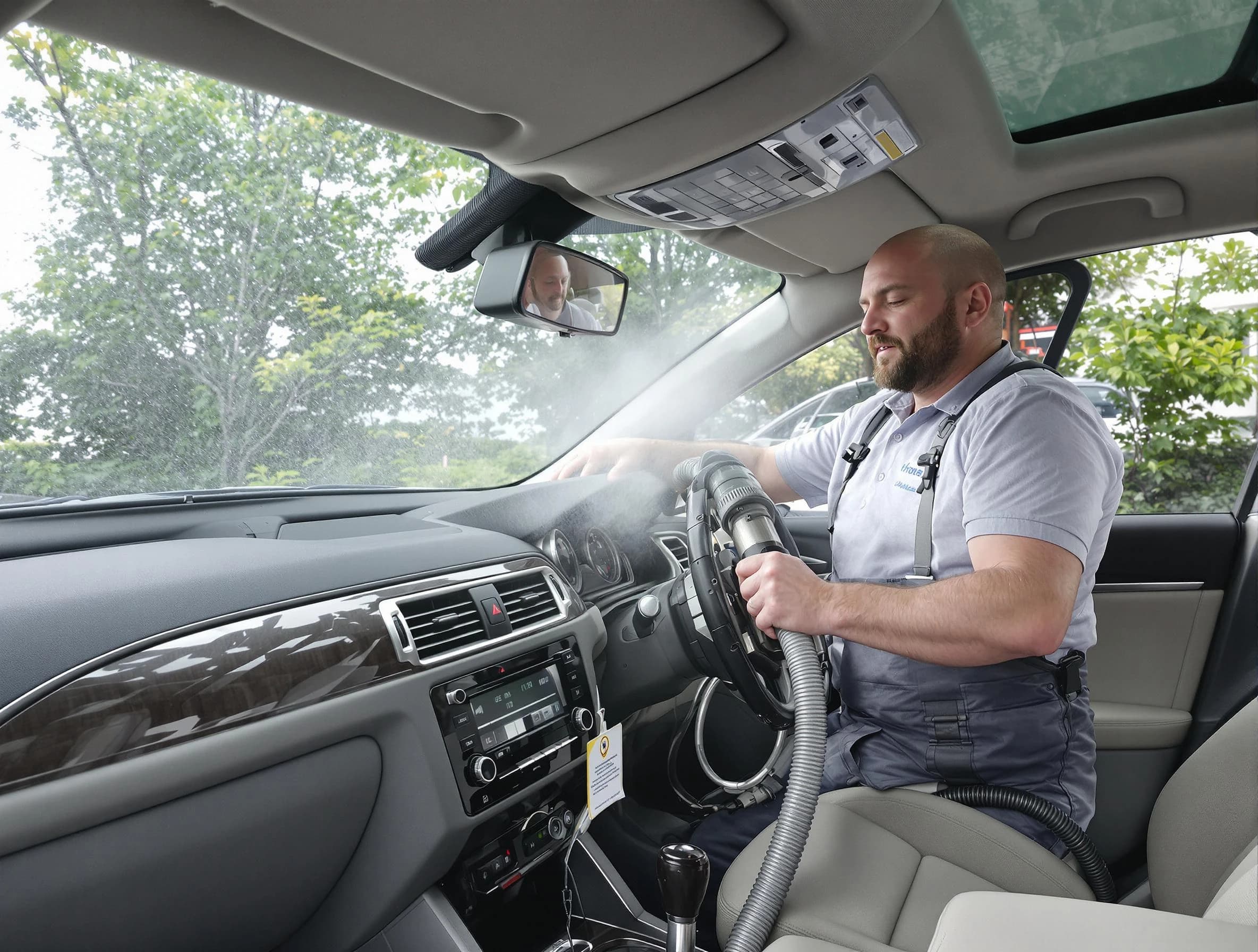 Hyrum Air Duct Cleaning specialist performing professional car duct cleaning in Hyrum