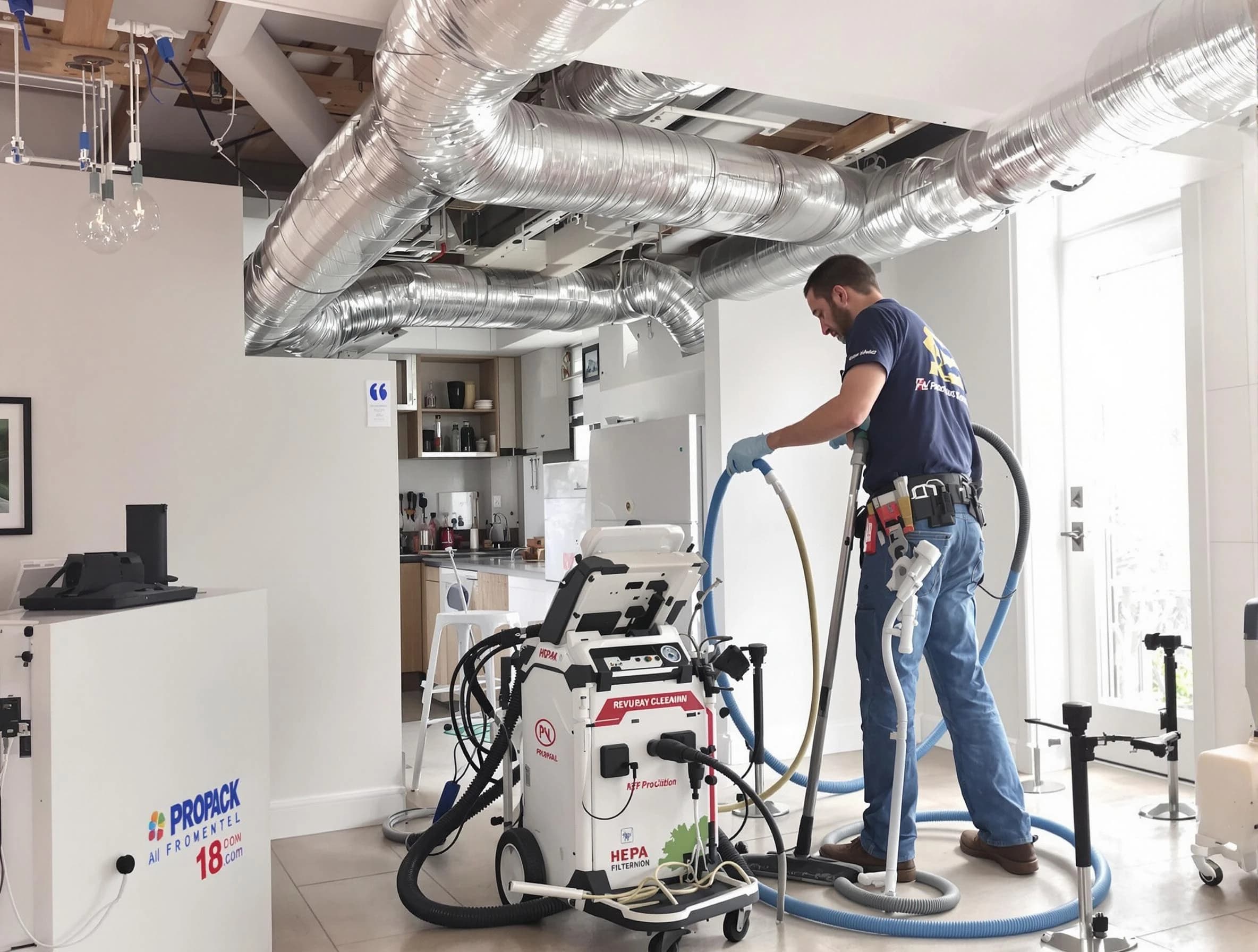 Hyrum Air Duct Cleaning technician performing advanced pure duct cleaning with specialized equipment in Hyrum