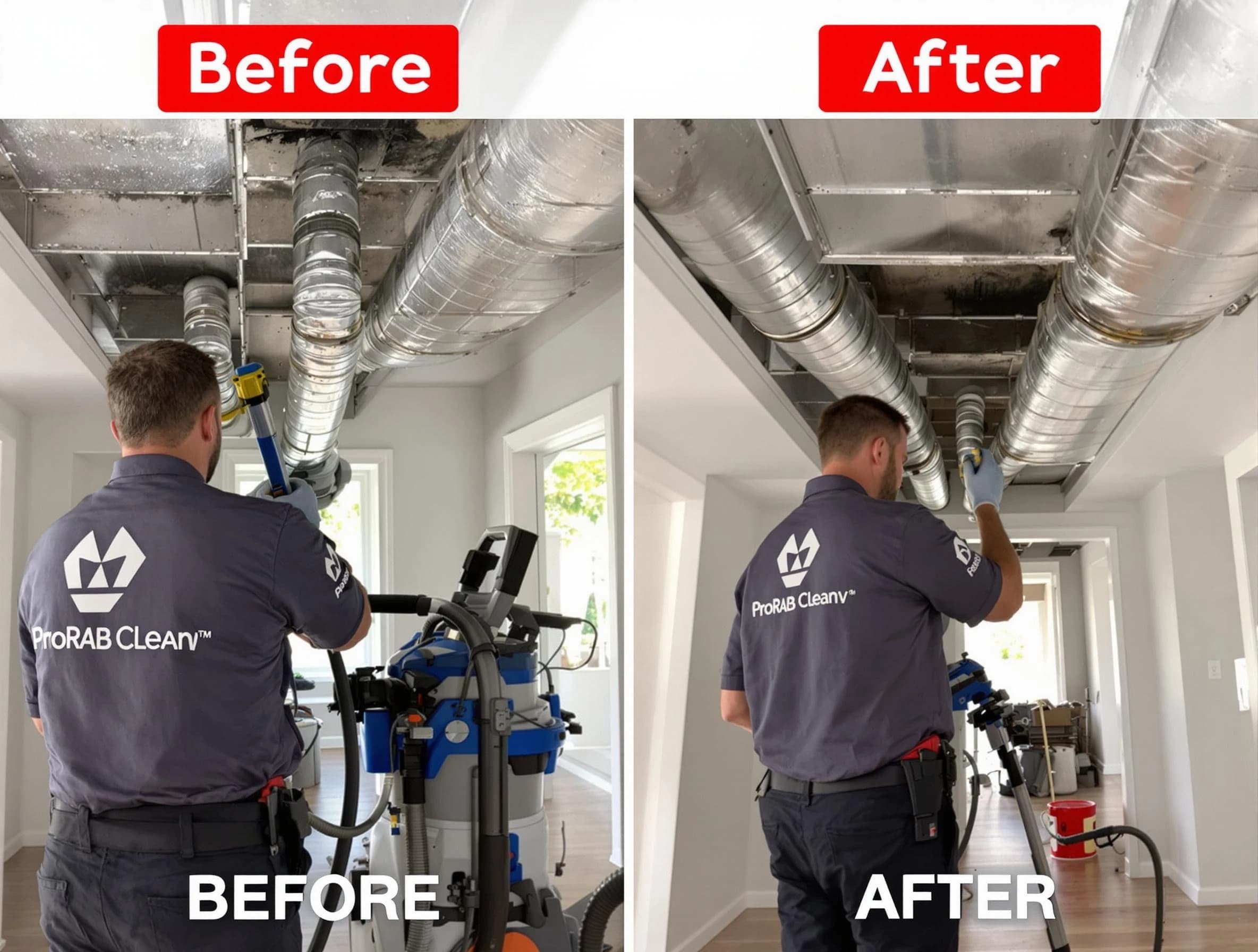 Hyrum Air Duct Cleaning expert performing thorough residential duct cleaning in a Hyrum home