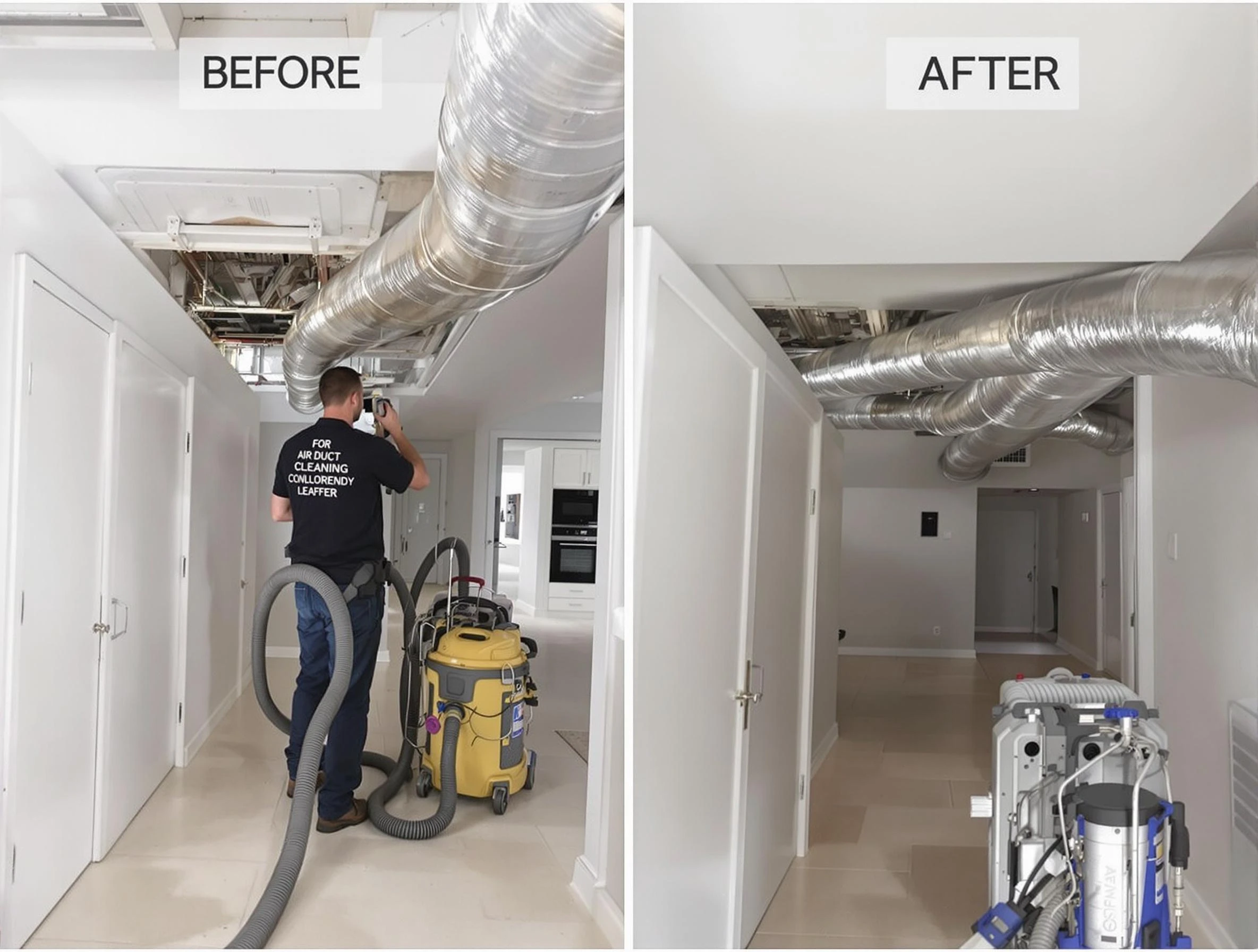 Hyrum Air Duct Cleaning professional performing thorough air duct cleaning in Hyrum