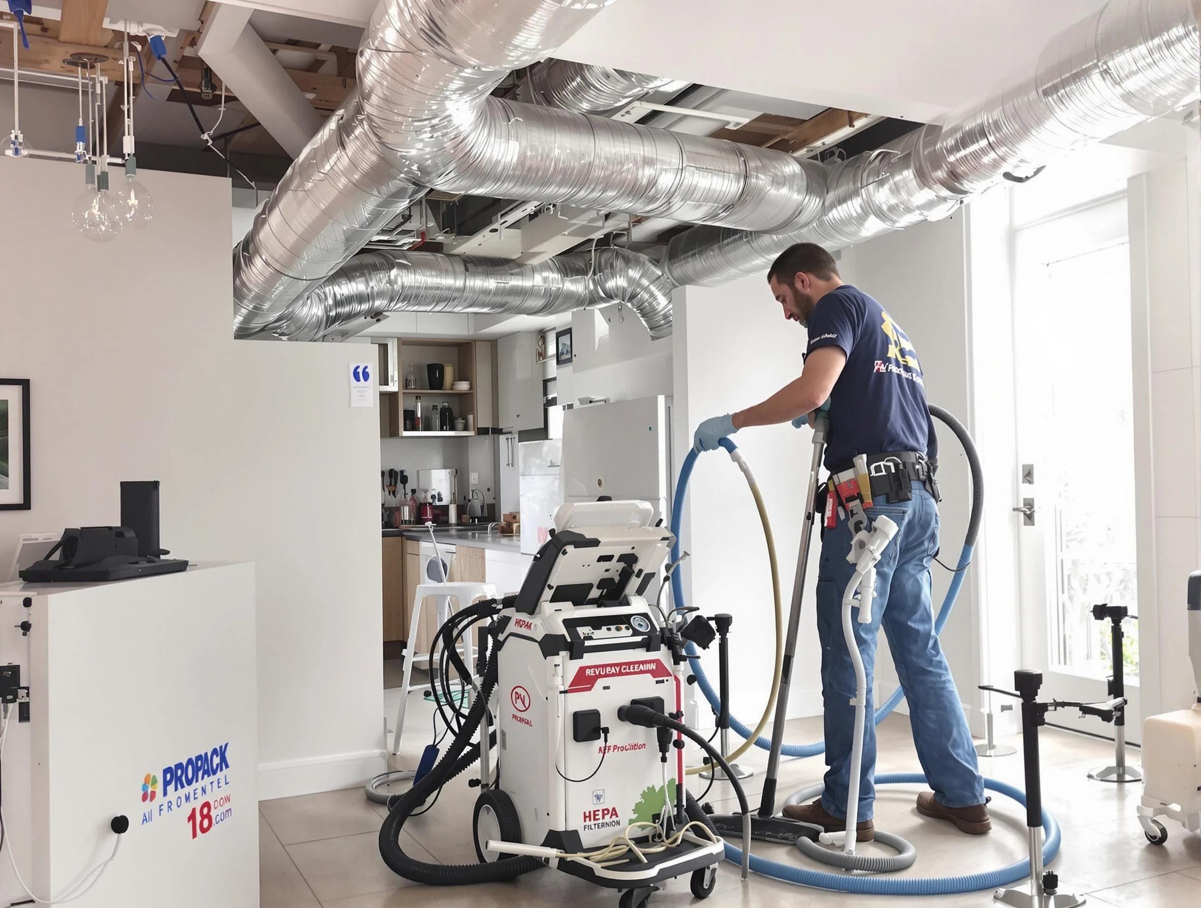 Hyrum Air Duct Cleaning technician performing advanced pure duct cleaning with specialized equipment in Hyrum